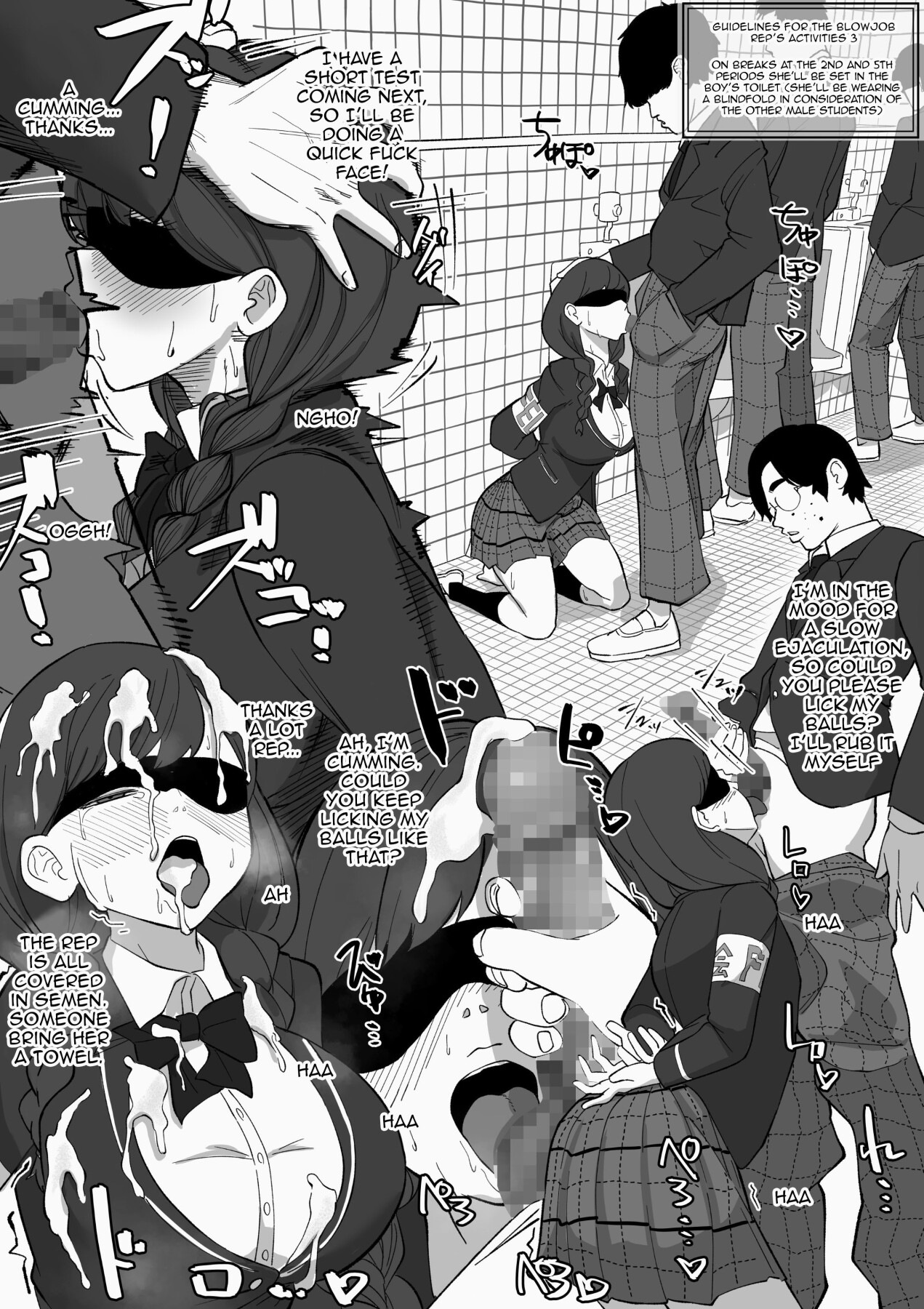 Hentai Manga Comic-Blowjob President-Read-14